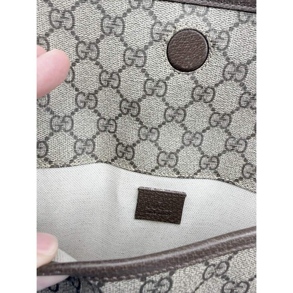 Gucci Neo Vintage GG Supreme Belt Bag Fanny Pack Beige Brown Web Strap Auth Box - Picture 11 of 15